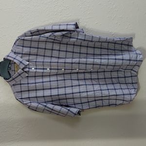 Roundtree & Yorke Gold Label XL Short Sleeve Button Down Shirt, color Rd/Bl/Wht.